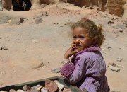 a bedouin girl in petra