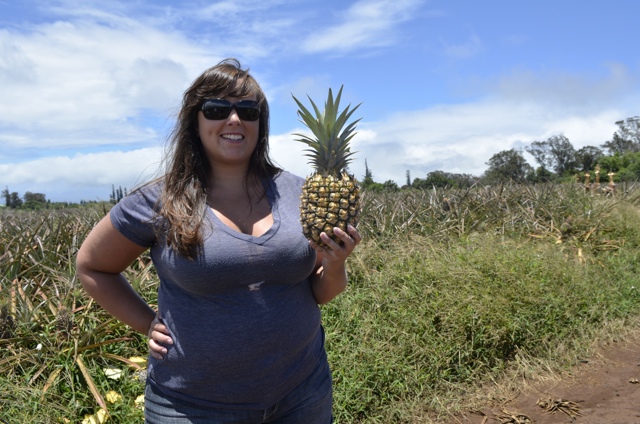 The freshest pineapple EVER at the Maui Gold Pineapple farm tour
