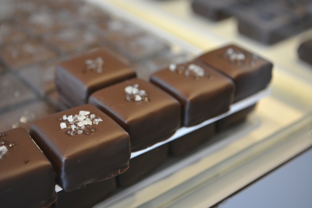 handmade dark chocolates with sea salt fleur de sel from Bali - My Big Day Downtown in Halifax