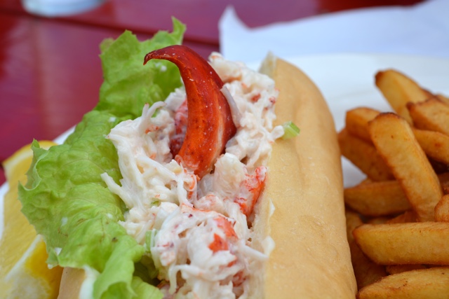 a tasty lobster roll from Boondocks in Eastern Passage, Darmouth, Halifax, Nova Scotia - What is the McDonald's McLobster?
