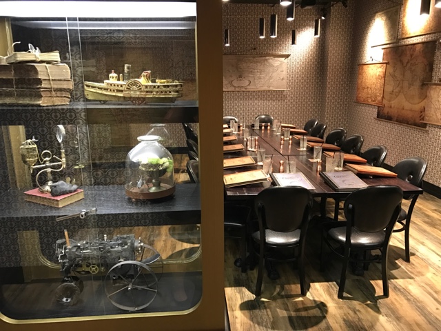 one of the private dining rooms at the toothsome chocolate empoium and savoury feast kitchen - A Review of The Toothsome Chocolate Emporium at Universal Orlando