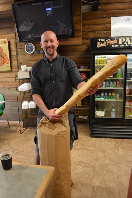 gynormous po boy french bread - Review of the Doctor Gumbo Food Tours in New Orleans