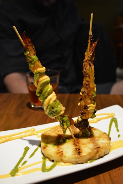 sobou shrimps and taso pinchos - Review of the Doctor Gumbo Food Tours in New Orleans