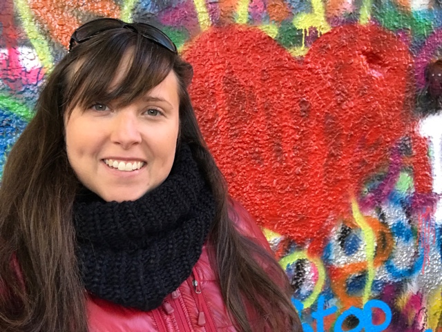 Cailin loving Prague and the John Lennon Wall - How to Enjoy Prague Like a Local