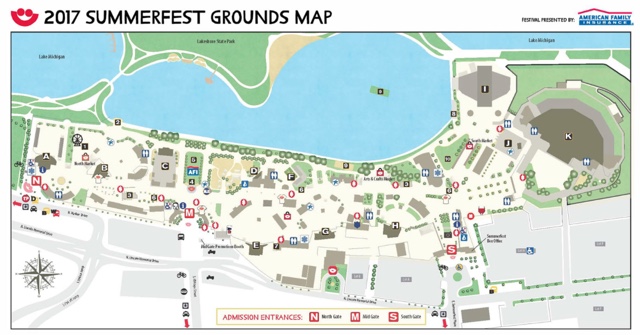 Summerfest venue map 2017 - First-Timers Guide for Summerfest in Milwaukee