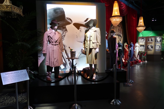 a history of costumes from Casablanca and classic films at stage 48 warner brothers studio tour
