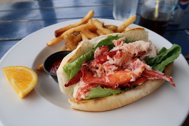 lobster roll with homemade mayo from the lobster barn pub and eatery - Where to Eat the Best Lobster Rolls in Prince Edward Island?