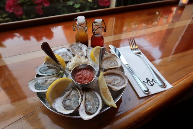 oysters at the merchantman restaurant charlottetown