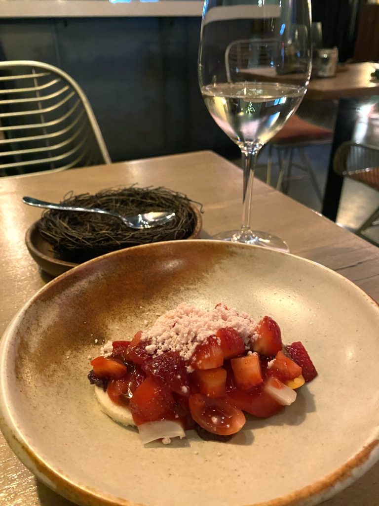 variations of strawberry dish at ration beverly in toronto